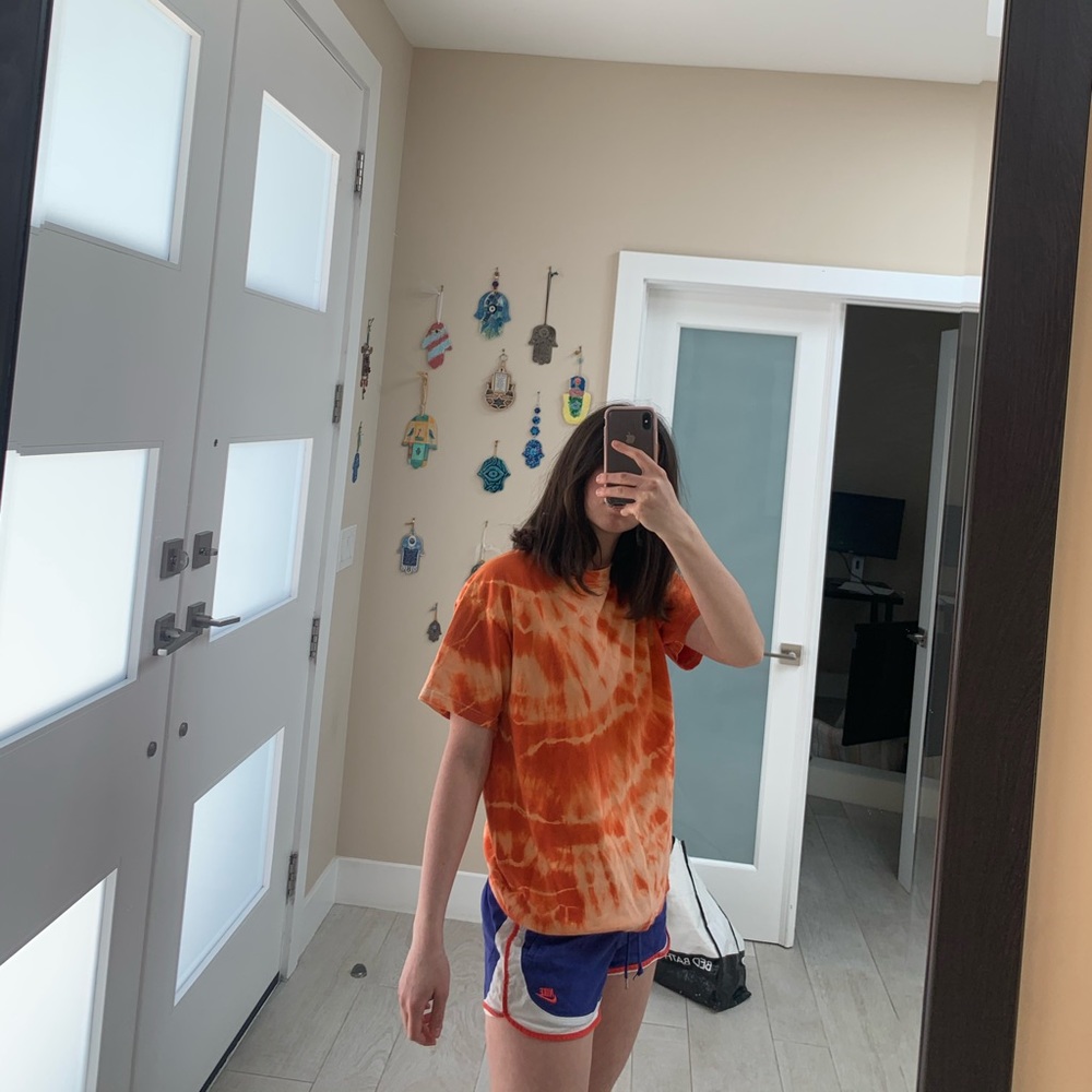 Vintage orange tie dye tee